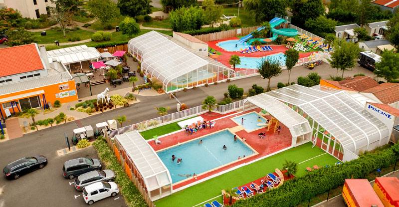 piscine couverte camping vendée